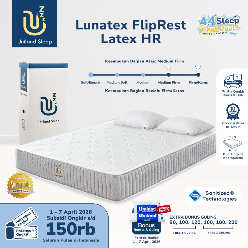 Uniland Sleep 200x200 / Super King Size / Kasur Busa / Pocket Spring