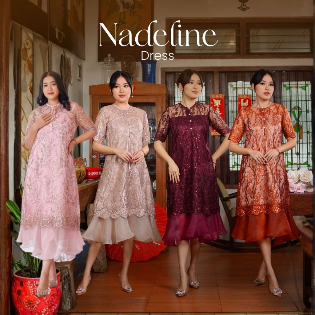 Nadeline Dress by Miss Nomi - Dress Pesta | Dress Kondangan | Dress Natal | Busui Friendly