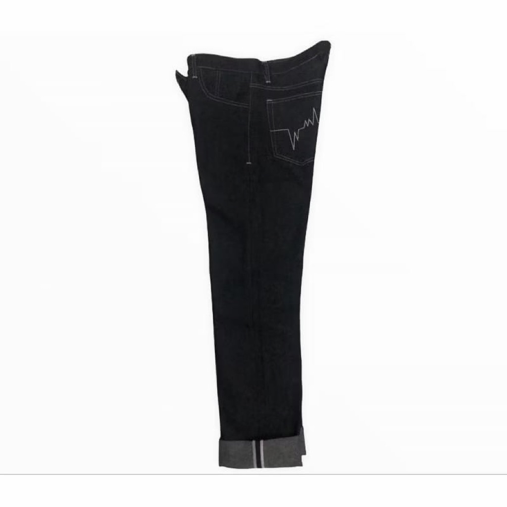 celana selvedge denim pria/celana denim bahan kaku