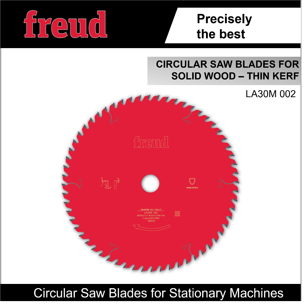 Freud Circular SawBlade, Mata Gergaji Freud 10", 250mm x 25,4mm, 60T untuk Kayu