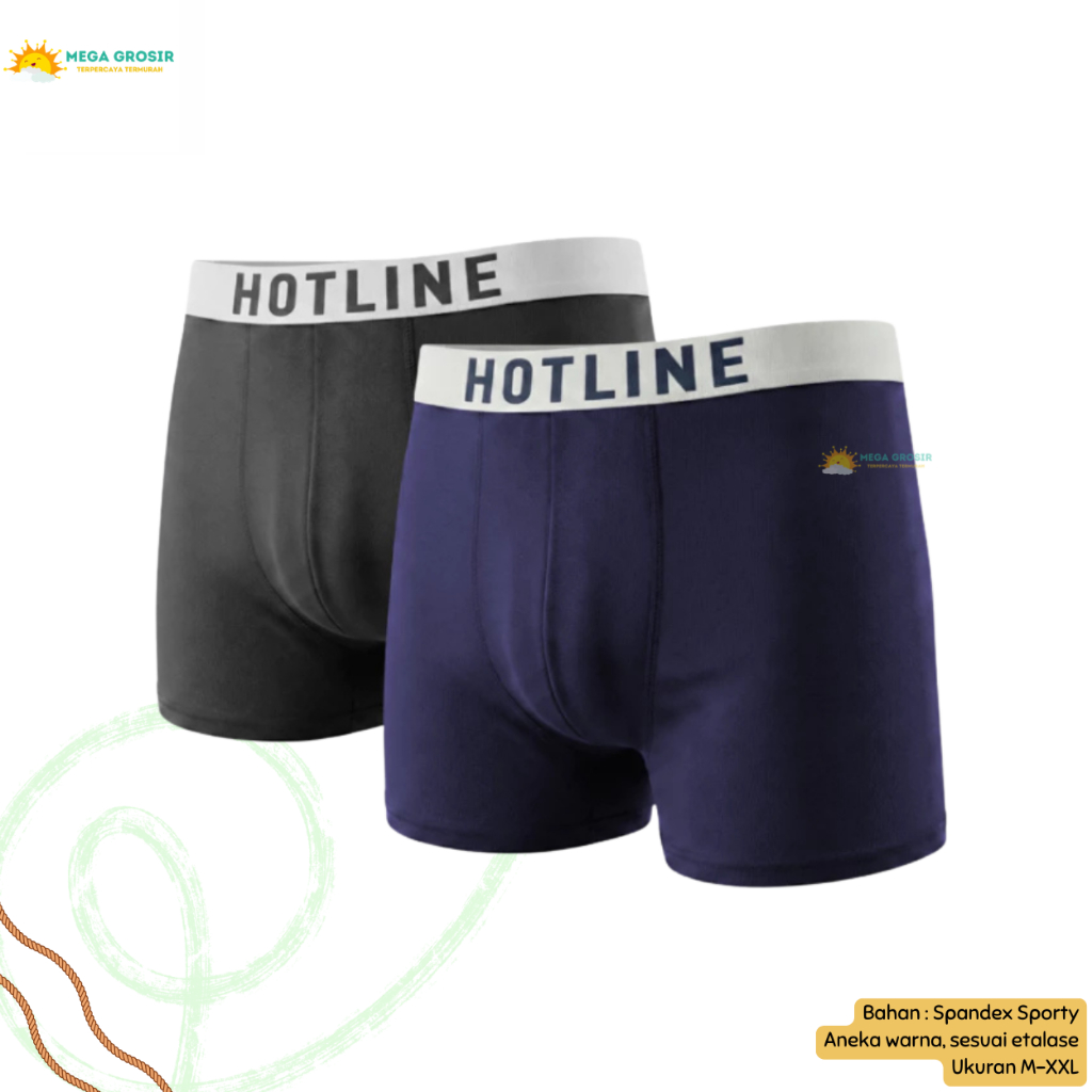 [ISI 2] Celana Dalam Pria HOTLINE 880 Ukuran M-XXL / Pakaian Dalam Pria