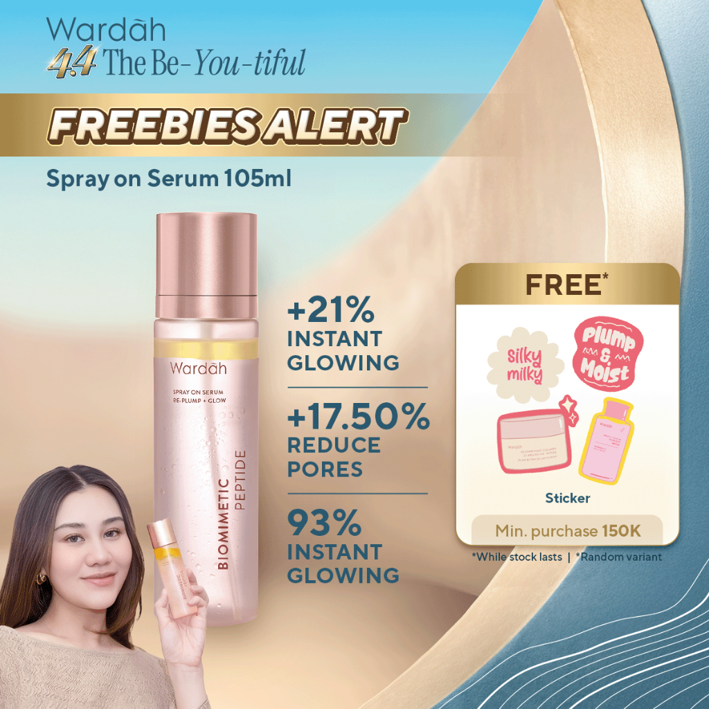 WARDAH Serum Spray - Instant Glowing First Spray Serum - Spray On Serum 105 ml - Kulit lebih glowing