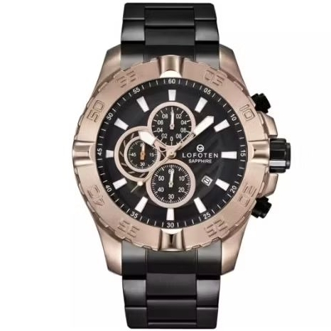 Lofoten F-6512 Rosegold Hitam Cowok