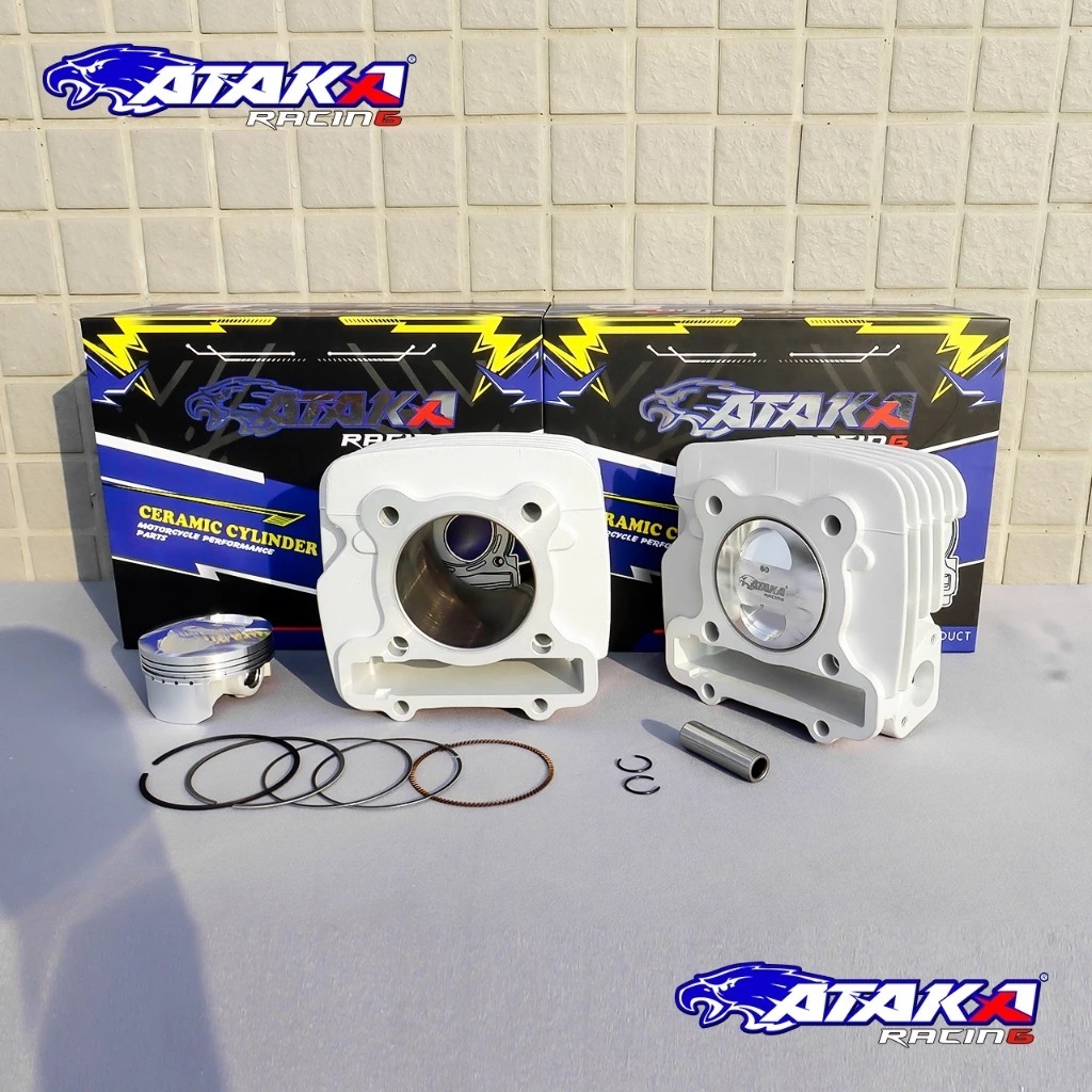 ATAKA RACING BLOK CERAMIC BLOCK Forging Piston 60 62 63mm MIO J SOUL GT JUPITER Z1 X RIDE XRIDE FINO