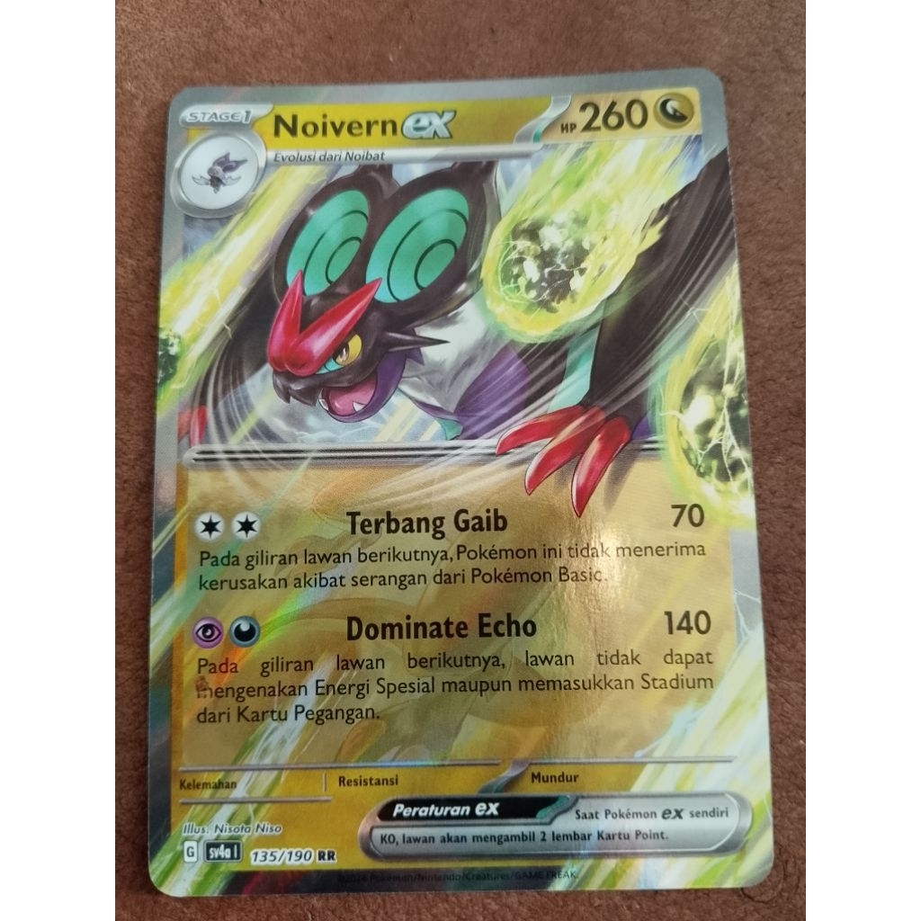 Kartu Pokemon Noivern ex 135/190 RR