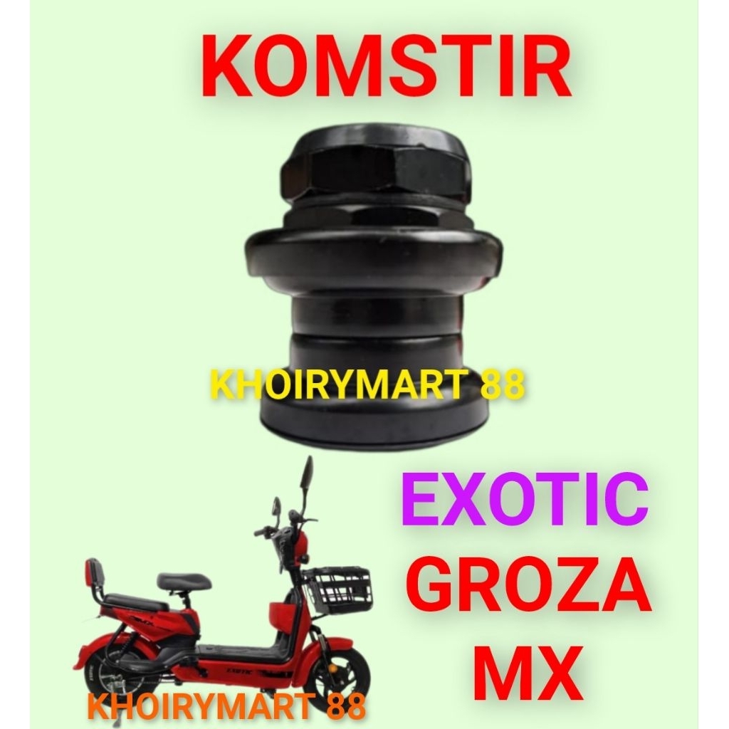komstir exotic groza mx kones headset komfork sepeda listrik exotic groza mx