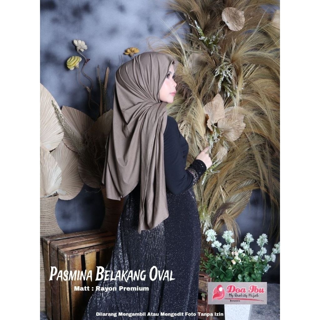 Pasmina Iner Bawal Oval Rayon Doa ibu By Bunyamin