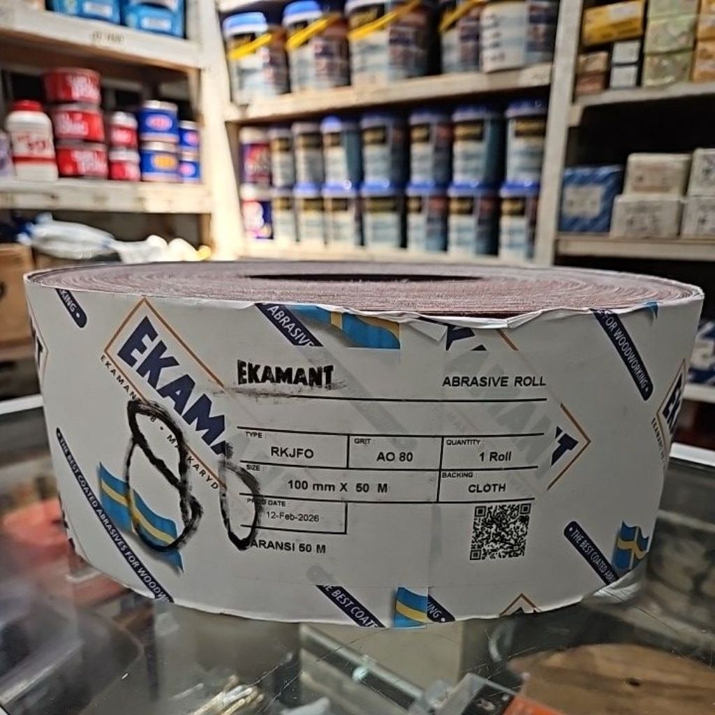 Amplas 80 Ekamant 100mm ×50m/ 1 roll
