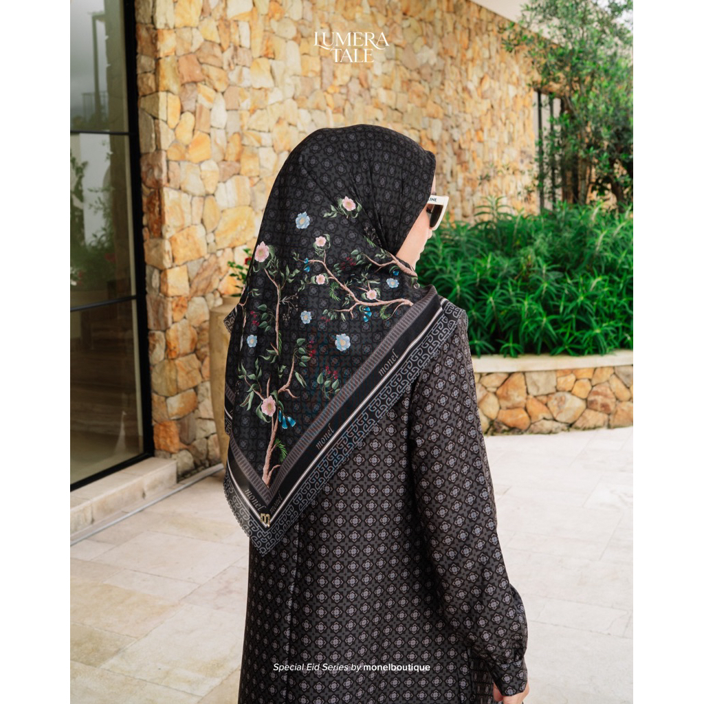 MONEL SCRAFT TERBARU Auralie scarf /Moneluxe scarf / Amora scarf /scart Ori by Monel