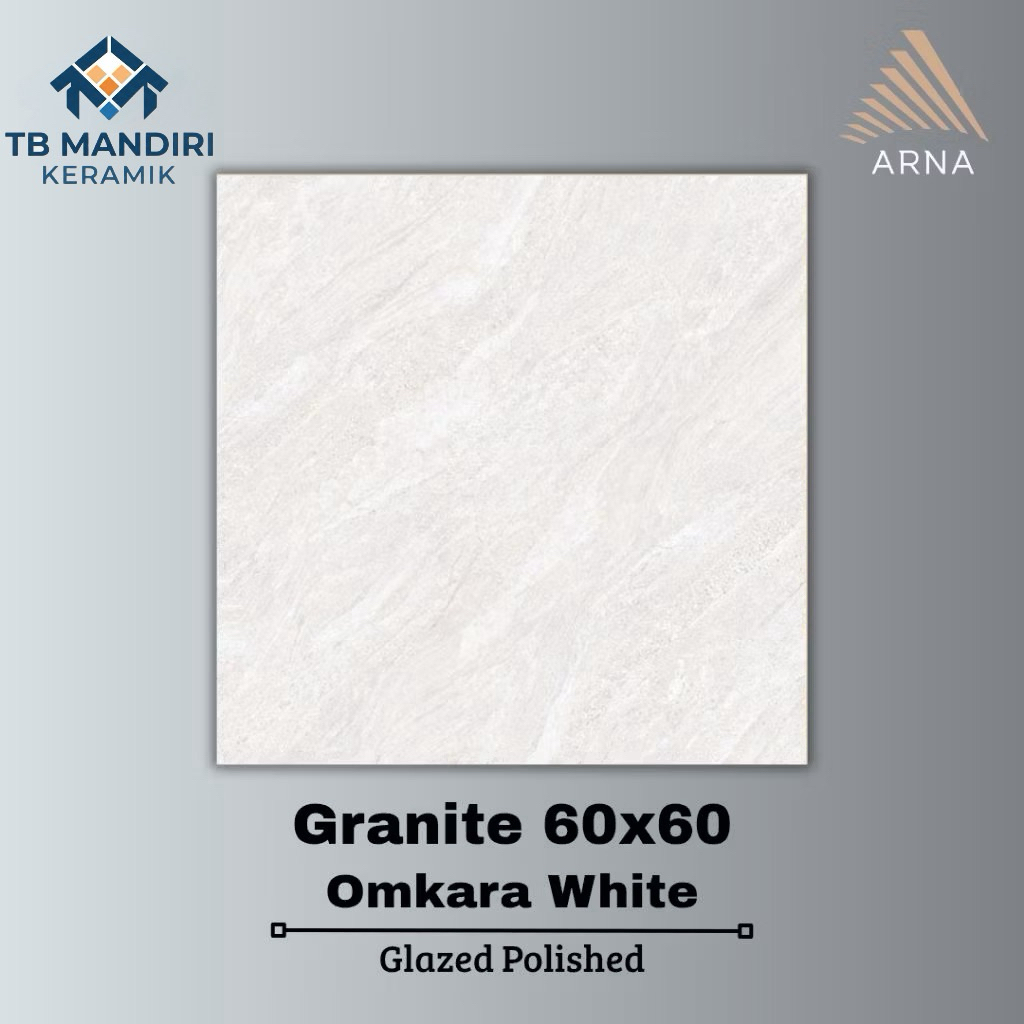 Granit 60x60 Arna Omkara White | Glazed Polished