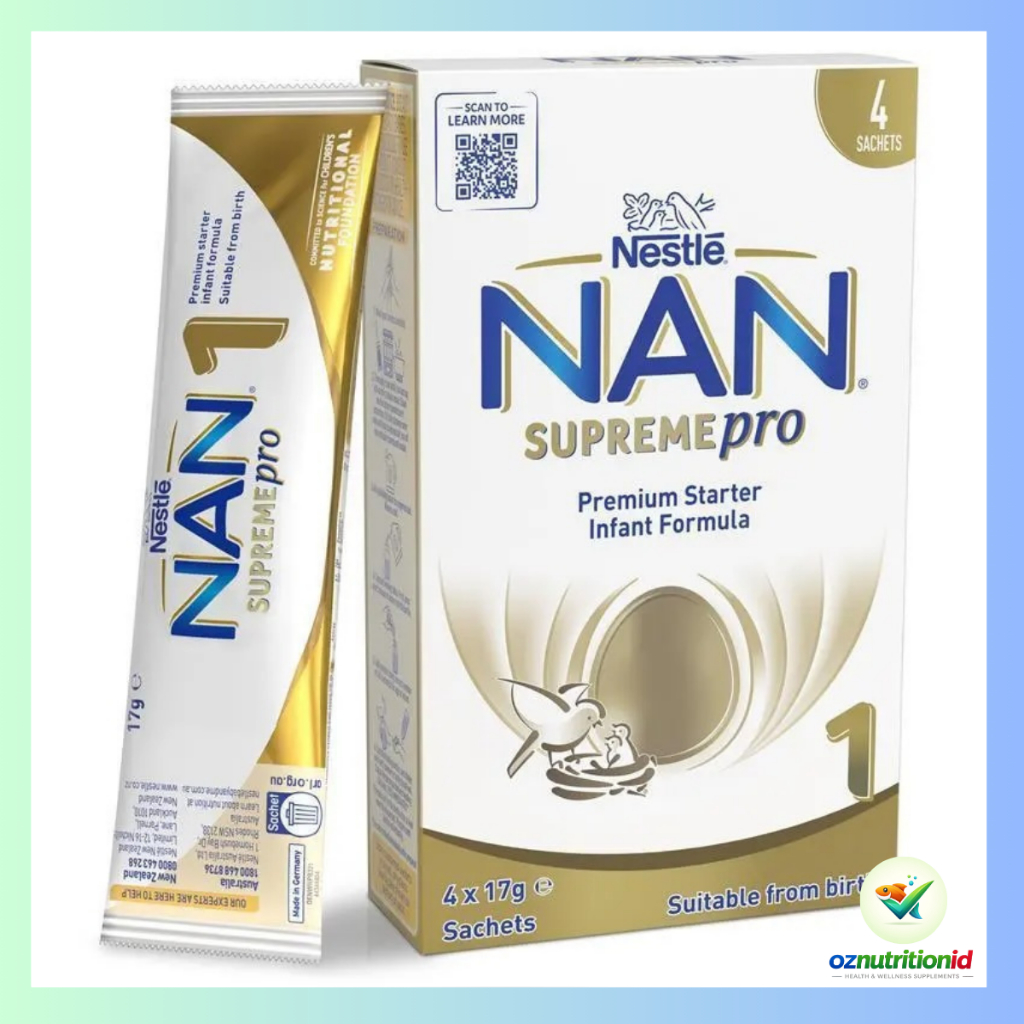 NAN SUPREMEpro 1 4x17g Susu Bayi Formula Starter Original Kualitas Premium Untuk Anak 0-6 Bulan