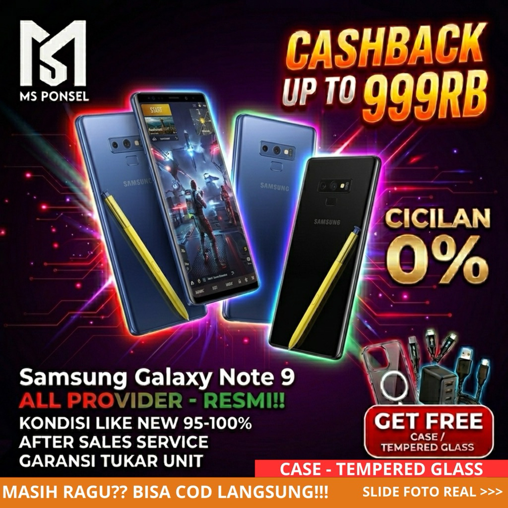 SEIN | Samsung Galaxy Note 9 8/512GB 6/128GB Resmi Second Fullset Original