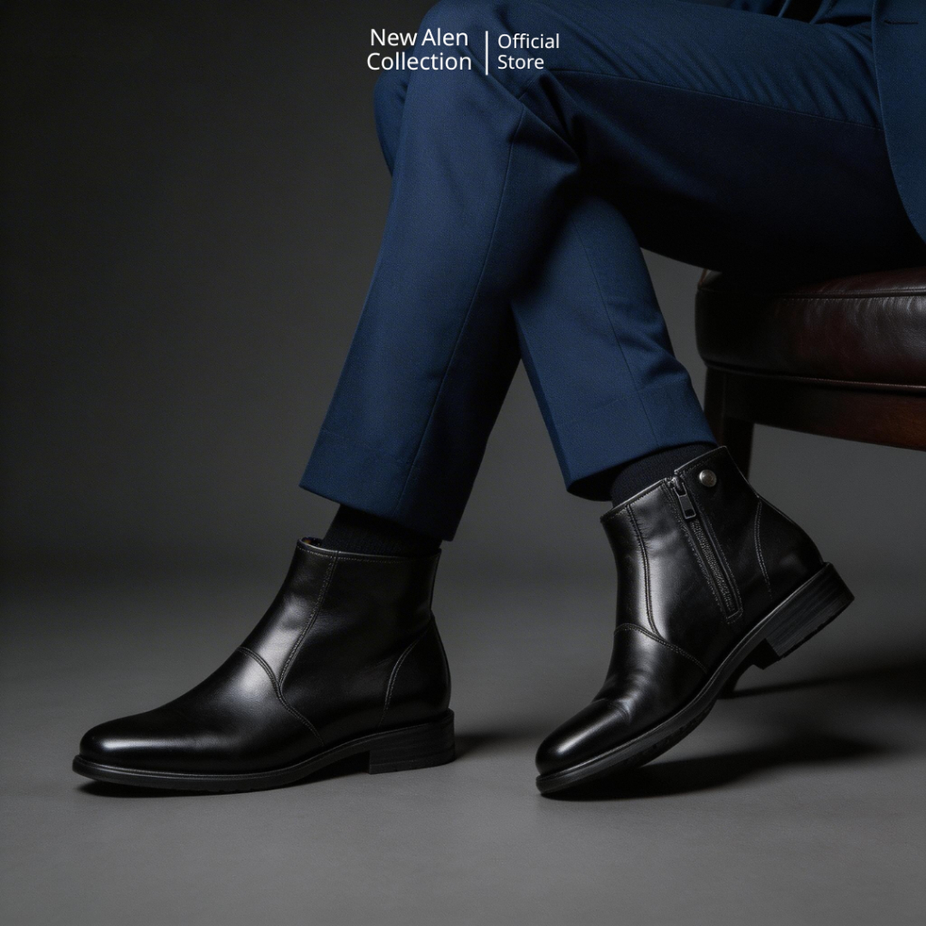 Sepatu Pantofel PDH Resleting Sepatu Polri atau Polwan