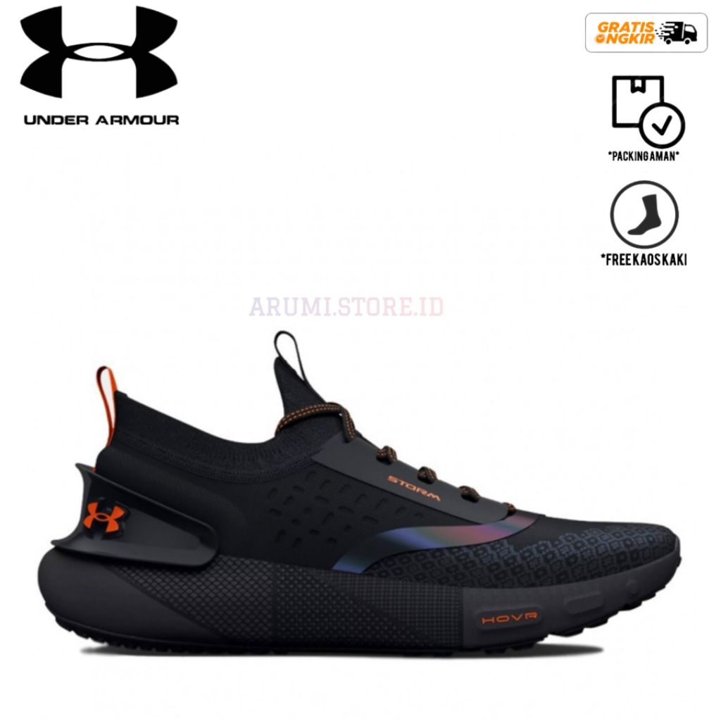 SEPATU LARI U.A.HOVR PHANTOM 3 STROM BLACK