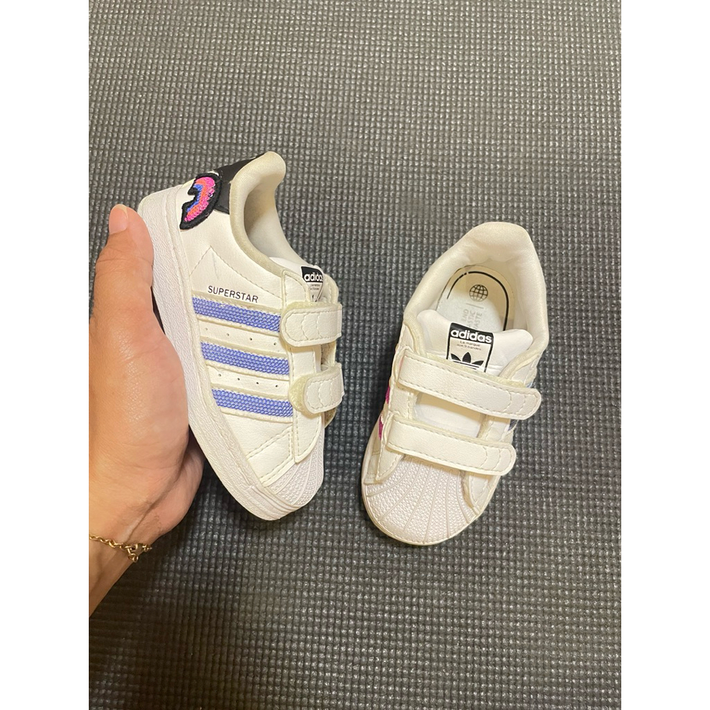 Sepatu Adidas Superstar Rainbow size 22 insole 12,5-13cm