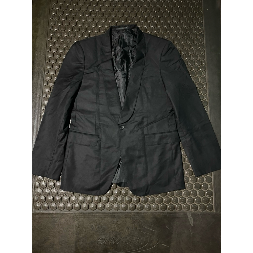 TUXEDO BLAZER MEWAH HITAM PEKAT WOO YOUNG MI BRANDED