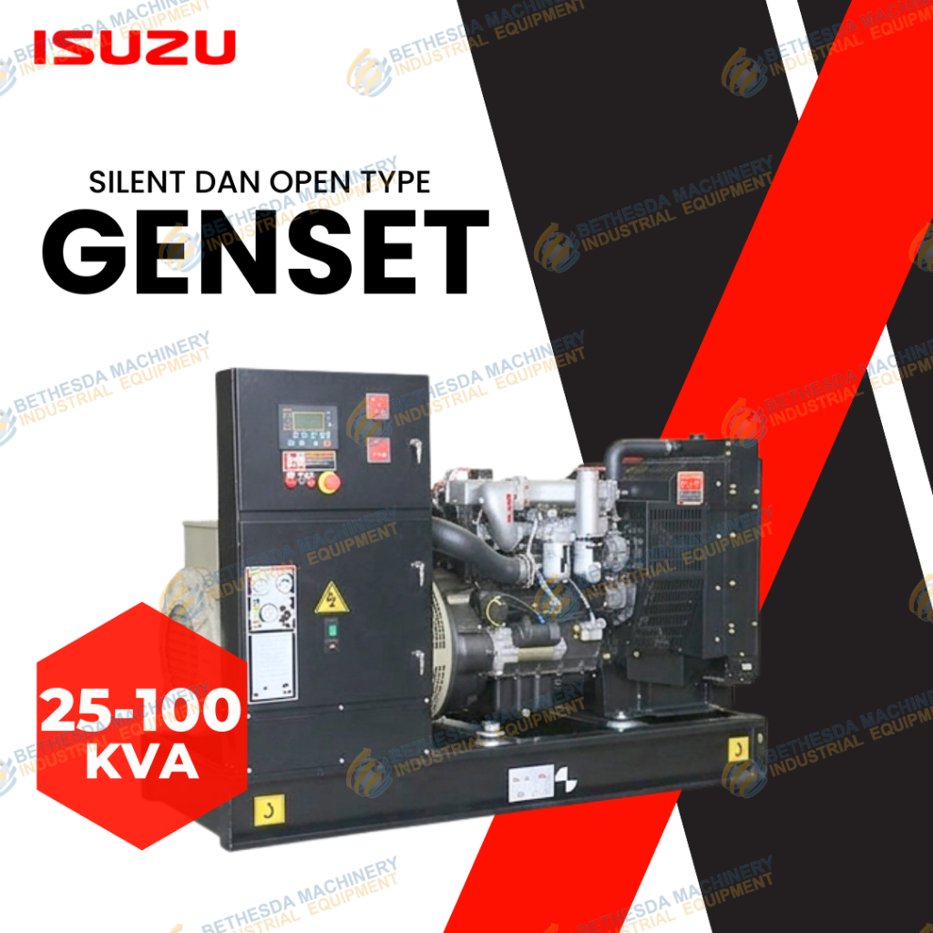 Genset 40 kVA Isuzu Silent Built Up