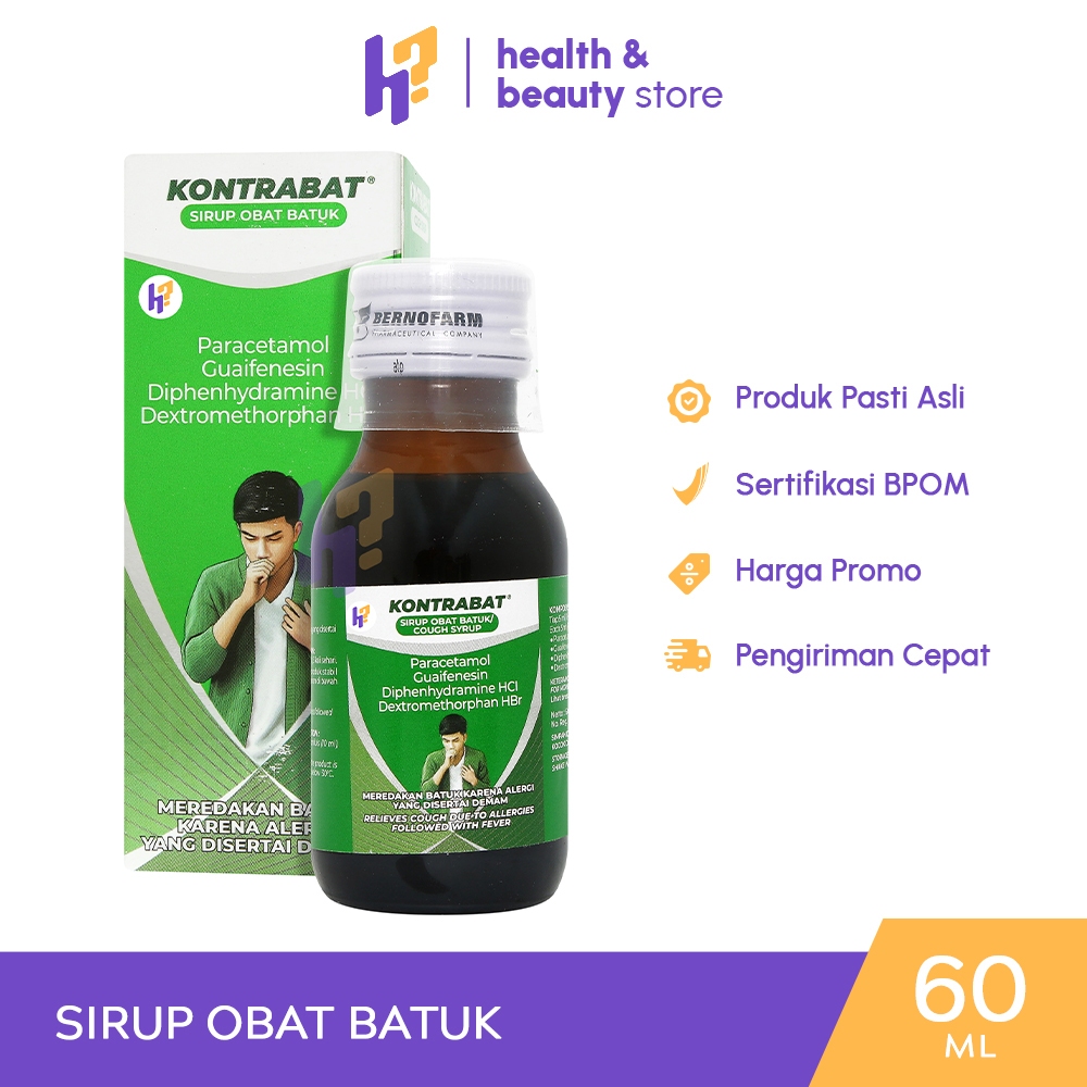 KONTRABAT 60ML |  OBAT BATUK, BATUK BERDAHAK
