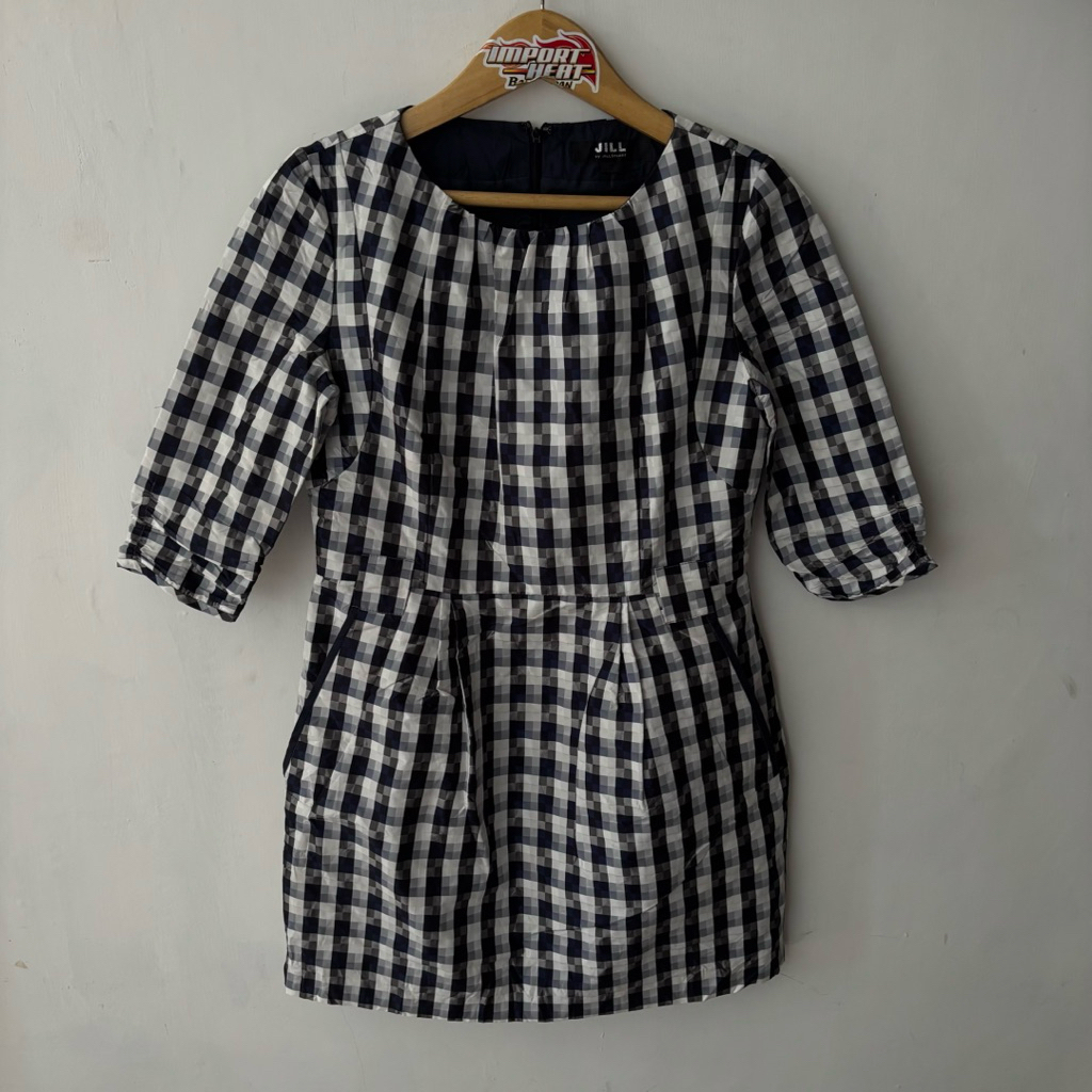 Jill Stuart Gingham Pattern Dress