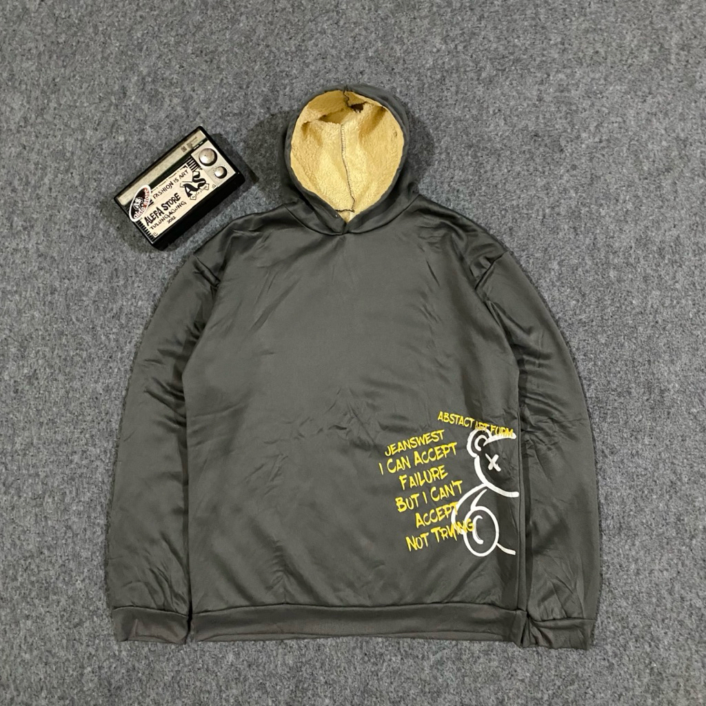 Hoodie full sherpa dalam (size 3xl-4xl) JUMBO