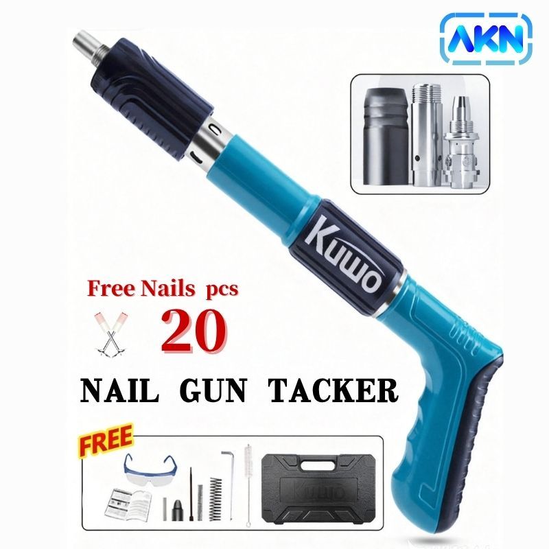 Nail Gunner Cordless Steel Nail Gun Adjustable Concrete Rivet Tool Steel Rivet Gun Tufting Gun Nail 