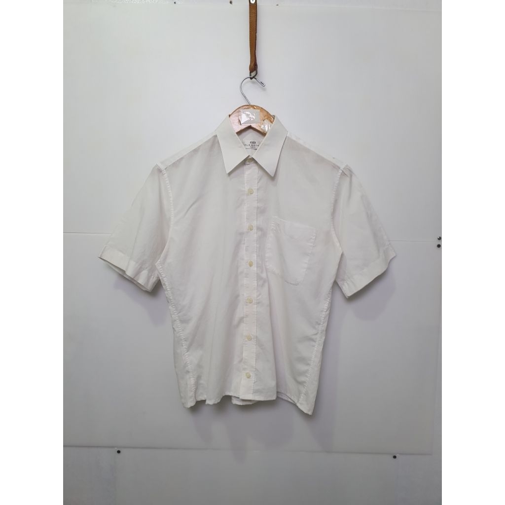 Kemeja Pendek Putih Balenciaga