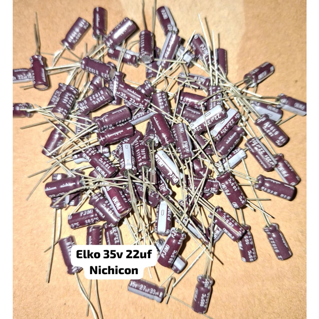 30Pcs Elko 35v 22uf Elco 22uf 35v Nichicon