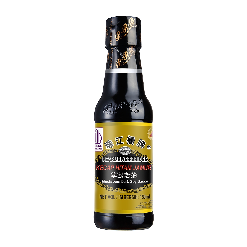 TTS Pearl River Bridge Mushroom Soy Sauce Kecap Asin Hitam Rasa Jamur Kecap Hitam Jamur PRB