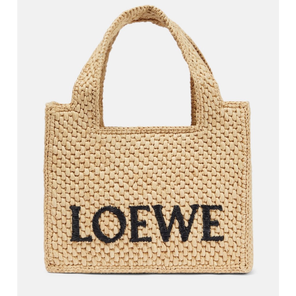 Tas Wanita Raffia Tote Bag Casual Summer Fashion Bag | LWE Font Raffia Tote