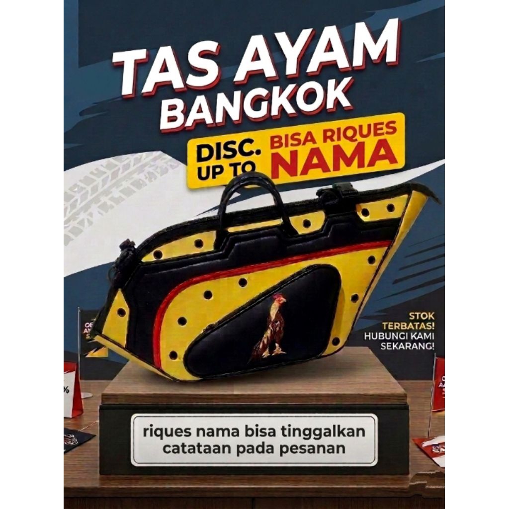 kiso tas ayam bangkok bisa riques nama