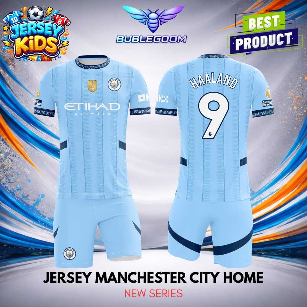 Jersey kaos bola anak HAALAND | jersey bola anak | jersey futsal anak | setelan jersey terlaris