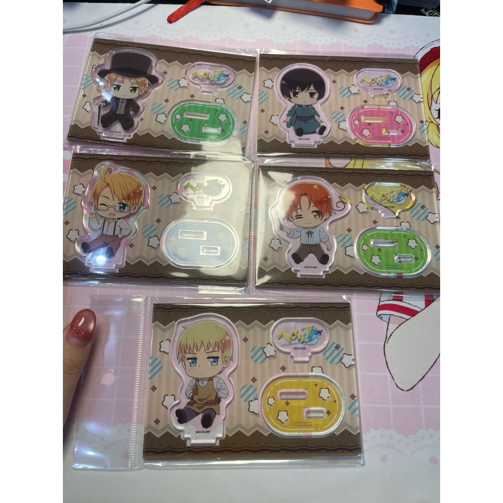 Hetalia World Stars Acrylic Stand New Edition America Uk Italy Germany