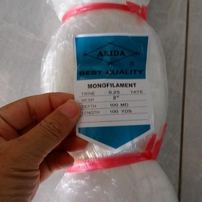 JARING IKAN ARIDA 2 INCHI 0.25 100MD/100YDS TATE MATA MALANG JARING ARIDA