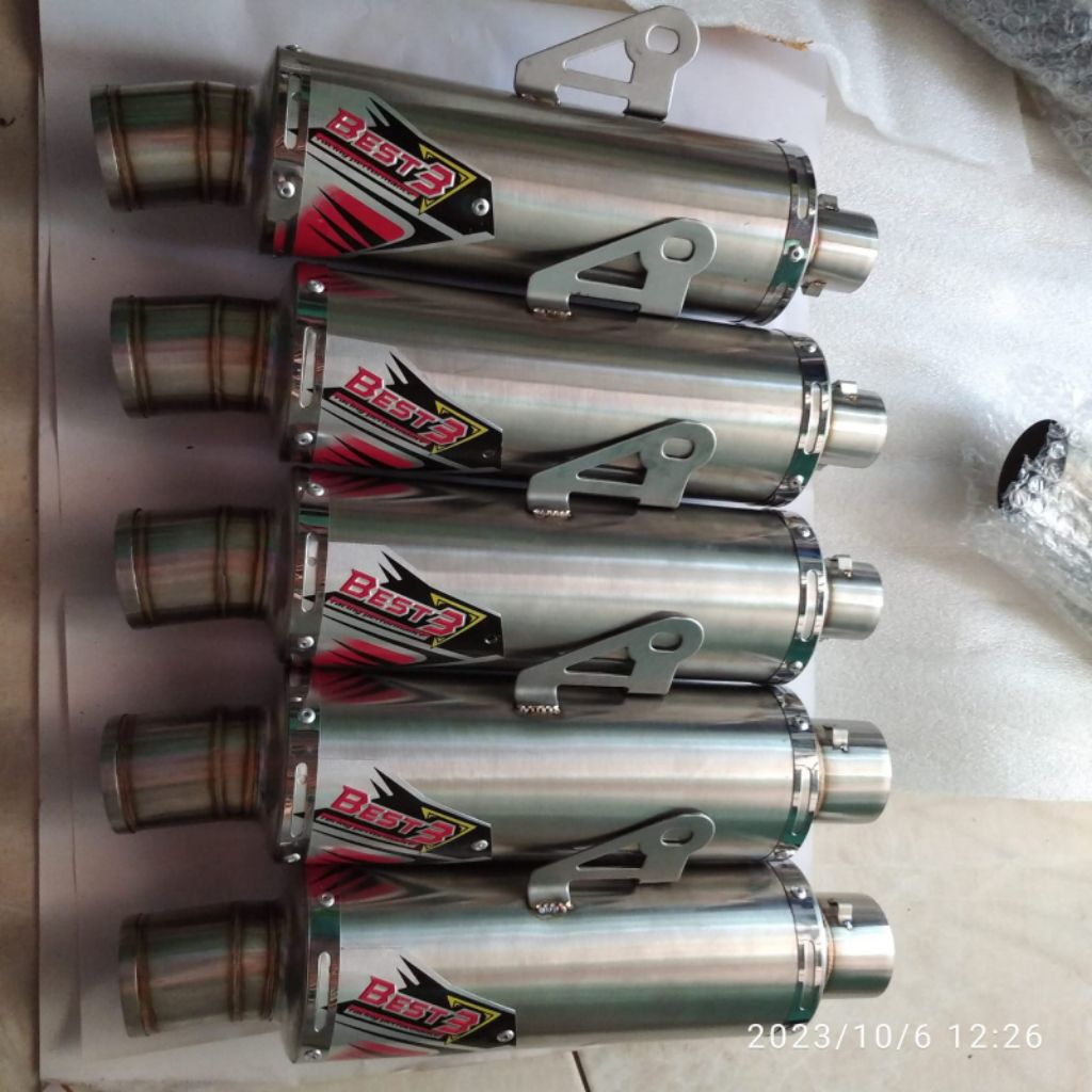 PROMO Silincer Knalpot Best3 Inlet 38 Dan 50 Stainlis Mio Beat Vario Nmax Vega Jupiter Dll