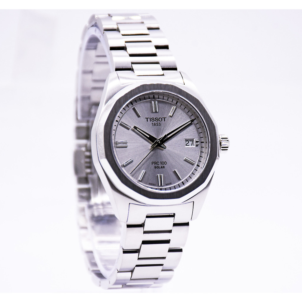 Tissot PRC 100 Solar 34mm T151.822.11.031.00 Jam Tangan Wanita Original Garansi Resmi