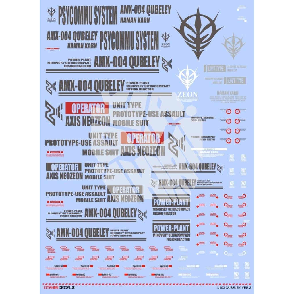 QUBELEY VER 2 PRE CUT DECAL