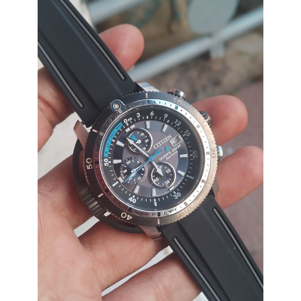 citizen eco-drive promaster aqualand diver's 200m jam tangan pria original preloved/second/bekas