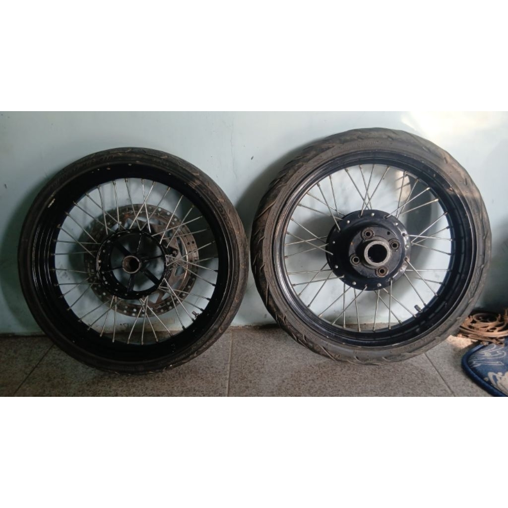 roda set Velg jari jari ring 17 roda set VELG ring 17 megapro cb gl tiger