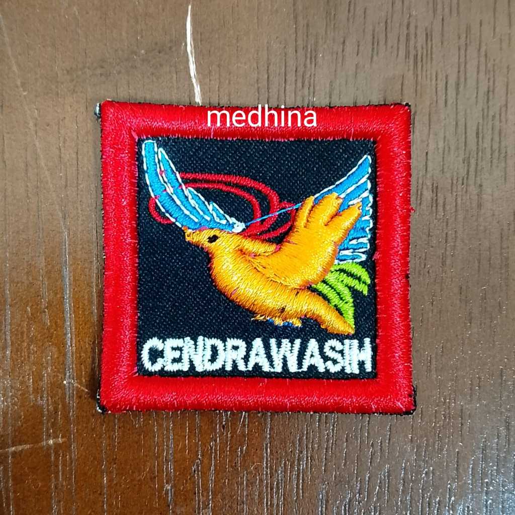 Tanda Regu Cendrawasih Pramuka Bordir Timbul