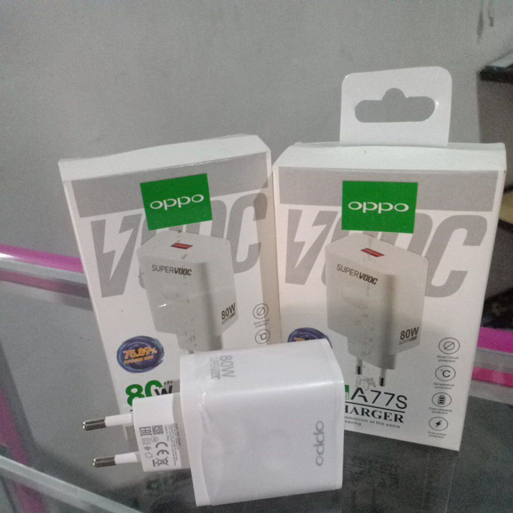 cas original Oppo 80 Watt 2A body berat fast carging