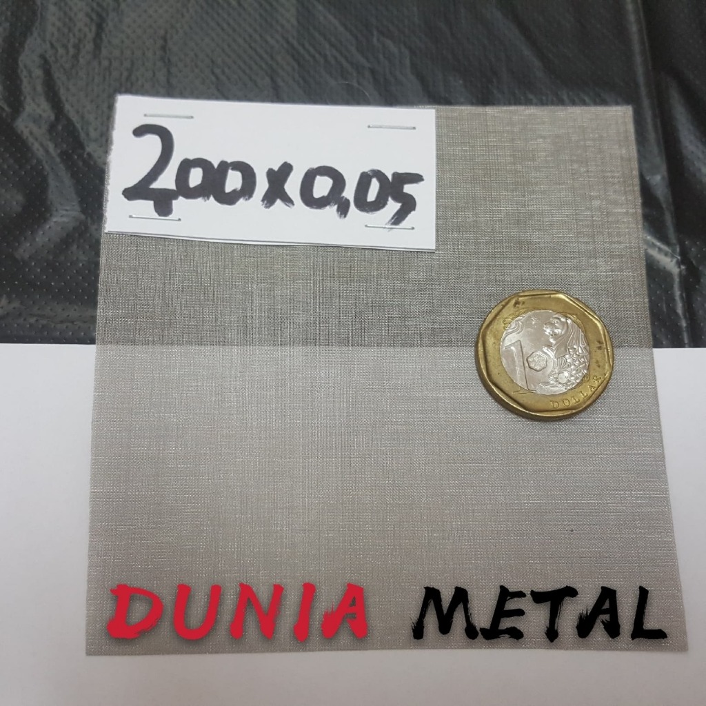 Wire mesh SS 304 Mesh 200 X 0.05mm Stainless