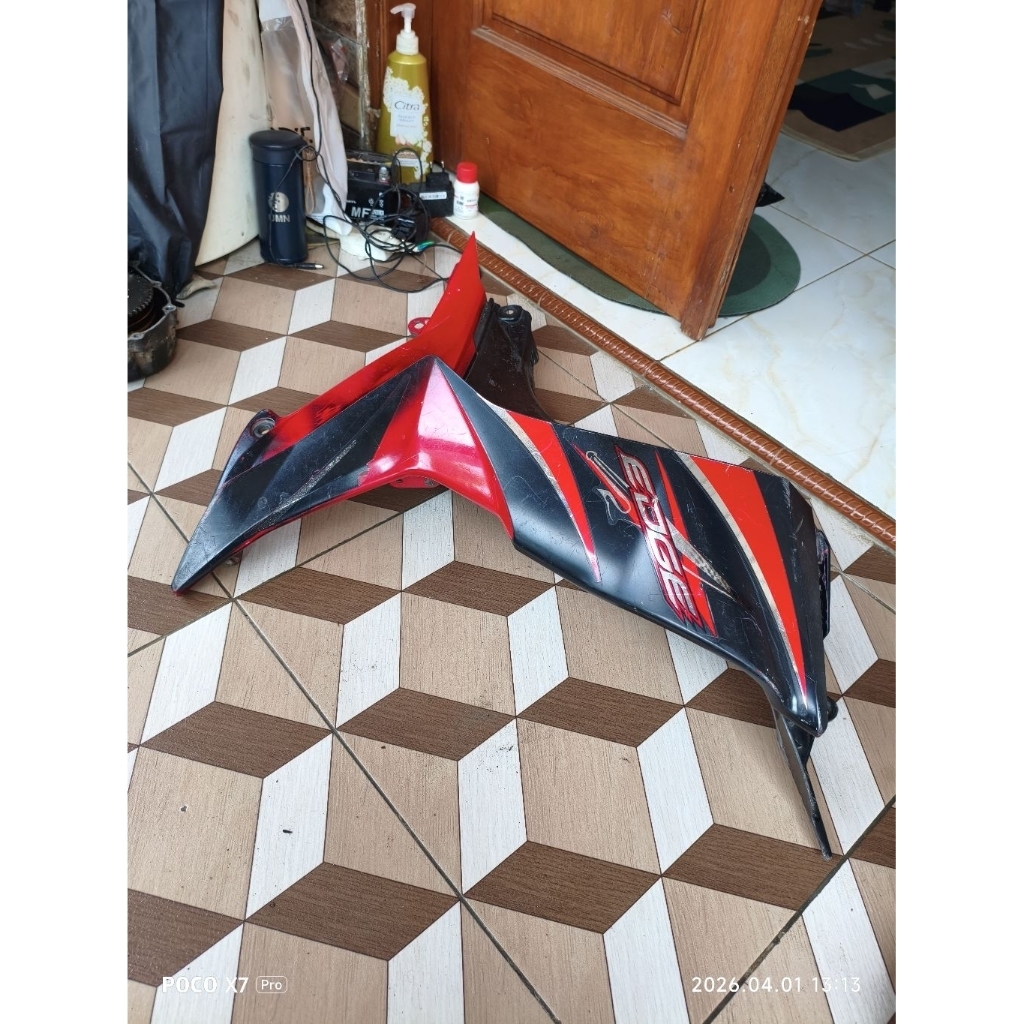 satu set cover sayap kanan luar dalam Kawasaki edge original ori asli second