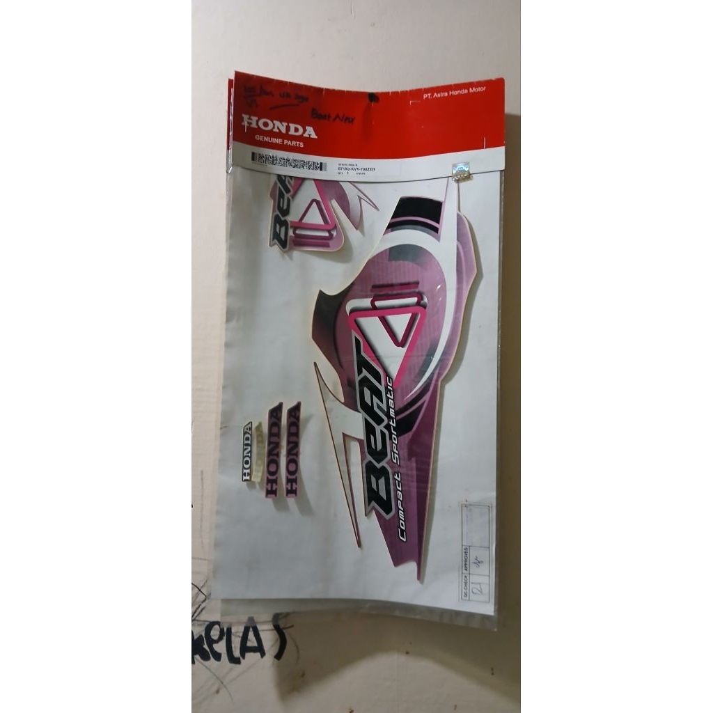 striping ori ahm beat karbu pink