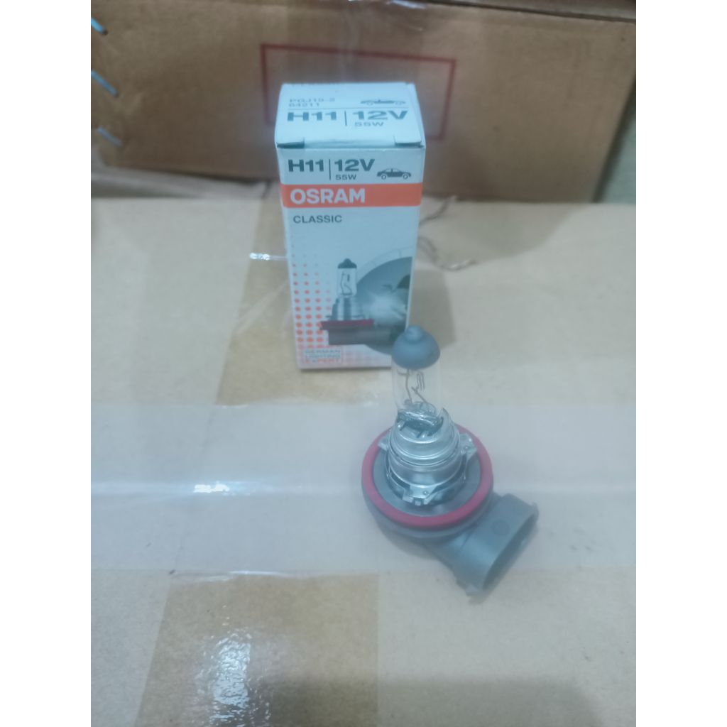 OSRAM H11 H-12 12V 55W Bohlam lampu Foglamp fog lamp Camry rush Terios Ertiga all new ertiga Baleno 