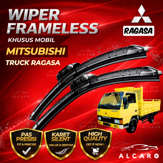 Alcaro Wiper Frameless Truk RAGASA Original Premium - Wiper Truk RAGASA Colt Diesel - Wiper RAGASA F