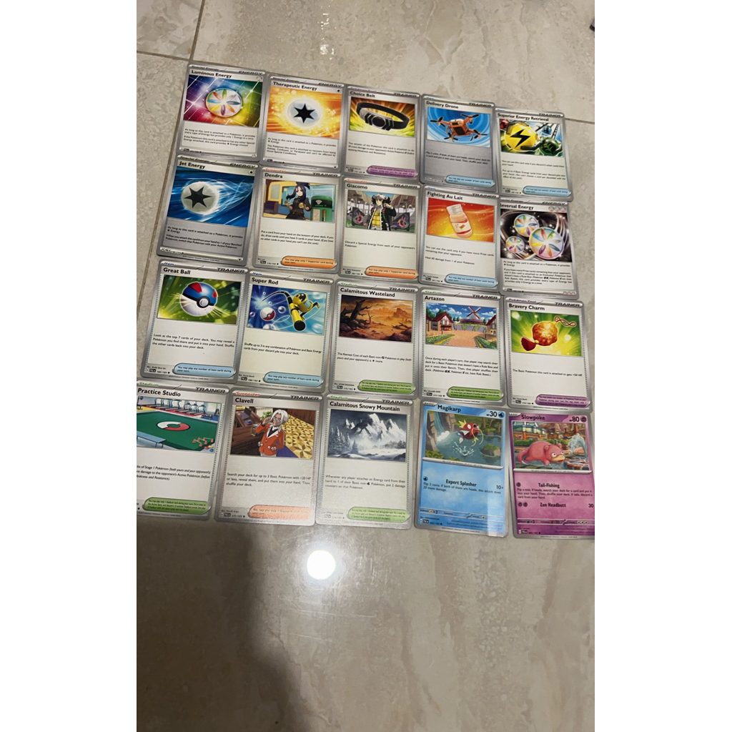Pal en Trainer / Energi English TCG paldea evolves luminous energy, super rod, artazon, magikarp, sl