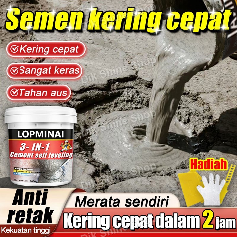 Semen instan Semen mortar Semen self leveling Plester dinding atau perata lantai