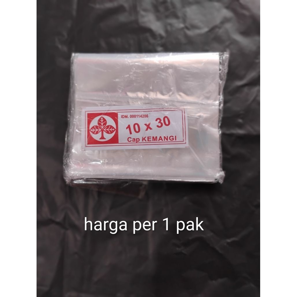 PLASTIK TAHU TEMPE 10X30 PLASTIK PP BENING TIPIS 10X30