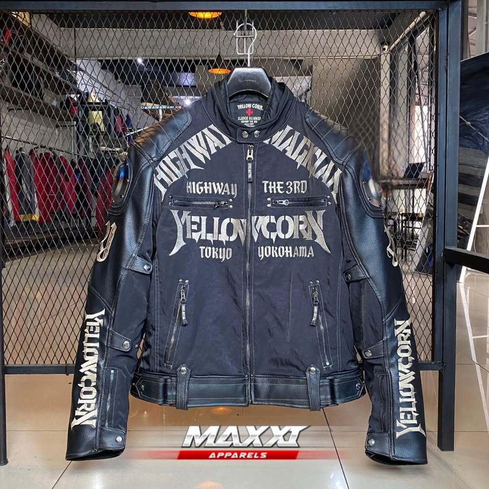 Jaket motor Yellow Corn | YC BB-9309 Titanium | Jaket riding pria | Original YellowCorn