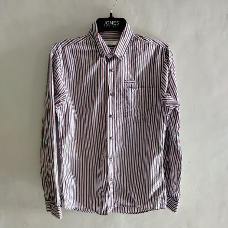 kemeja salur size S pria topman